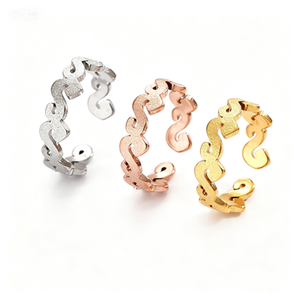 Stainless Steel Frosted Letter S Toe <b>Rings</b> <b>Adjustable</b> for Women Summer Beach Toe <b>Ring</b> Set of Foot Jewelry - Product Image 1
