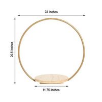 Chunlei OEM Kuchenstand Arche de mariage ronde en métal, présentoir floral pour centre de table et support à gâteau
