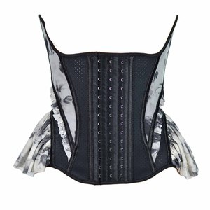 Entrenador de cintura reductor de látex Faja <span class=keywords><strong>colombiana</strong></span> Hueso de acero Columbianas Faja Moldeador de cuerpo Cinturón de encaje de barriga Entrenador de cintura para gimnasio - Product Image 5