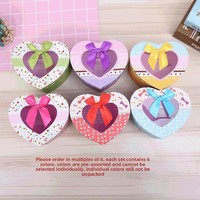 Caja de Regalo Laminada en Forma de Corazón, Estilo Coreano, Ecológica, Hecha con Materiales Reciclados, Portátil, Personalizable, Linda, para Nochebuena, Creativa