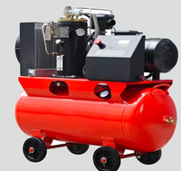 7.5kw 10HP Ahorro de energía VSD Compresor de tornillo 34CFM 120/150PSI 380V Ruedas 2 en 1 Tornillo Compresor de aire Proveedor