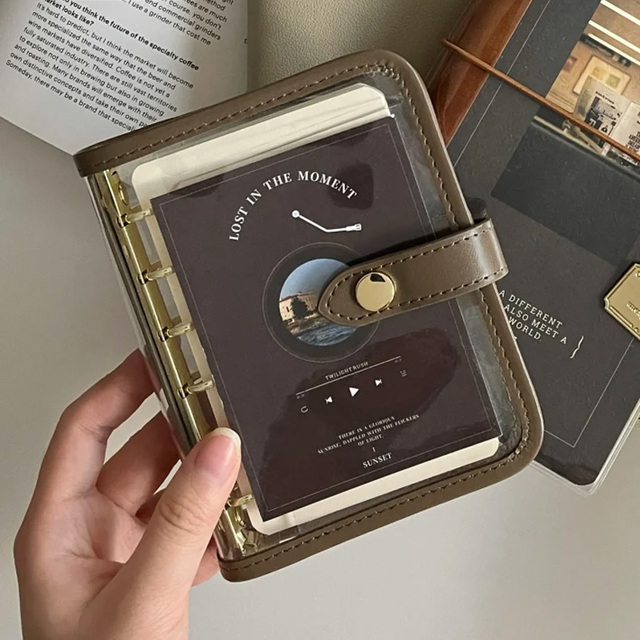 Premium Korean Transparent PVC A7 Binder Notebook - Mini Cute Soft Planner Diary Notepad Journal Wholesale Manufacturer