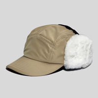 Gorro de Invierno con Orejeras, Resistente al Viento y al Agua, Estilo Aviador, con Visera Curva, para Esquí y Montaña