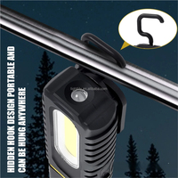 Lampe de travail magnétique portable COB avec crochet de suspension rechargeable 180 °   Lampe de travail LED rotative pour atelier de réparation automobile