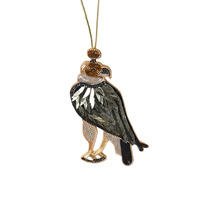 Nouvelles Appliques Aigle et Perroquet de Luxe, Faites à la Main, Ornées de Paillettes, Perles et Strass, Breloque de Sac avec Anneau de Suspension