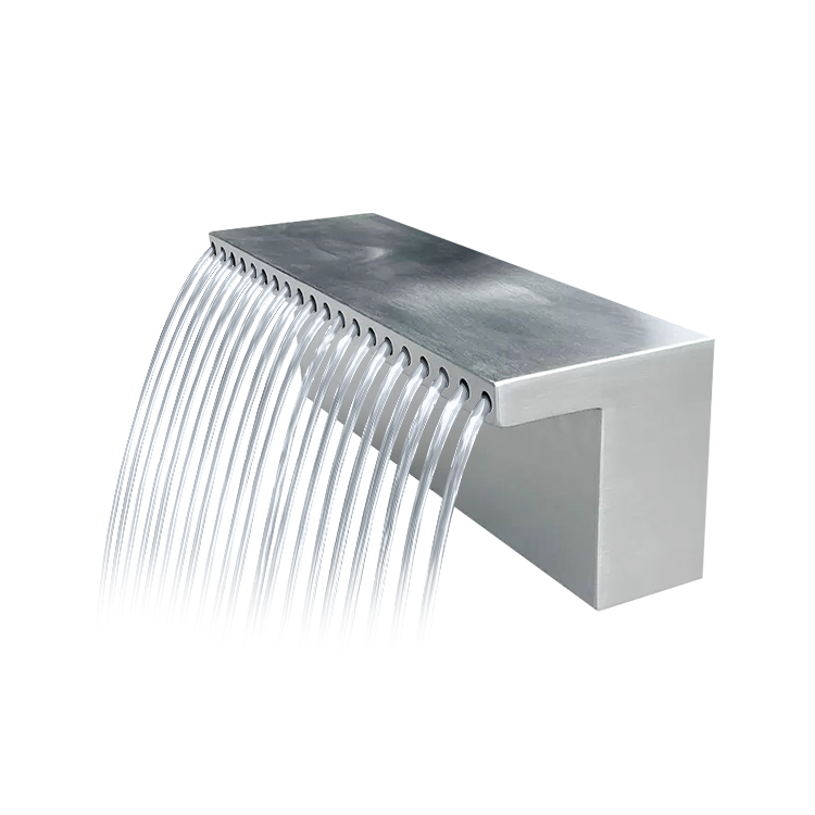 Water Cascade Water Massage Indoor Decorative Swimming Pool Stainless Steel Cascade Waterfall Fountain