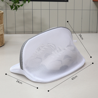 Sac à linge en maille durable pliable et léger personnalisable avec fermeture à glissière réutilisable pour nettoyer les baskets chaussures de course chaussettes salle de bain