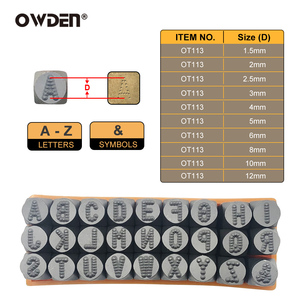 OWDEN Thiết Kế 27 Cái Dot Font Cấp Công Nghiệp Thép Kim Loại Thư Punch Set Stamp Punch Set - Product Image 3