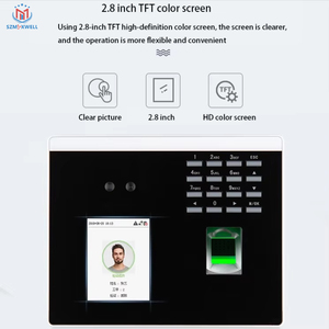 ZK Xface100 Sistema de asistencia de tiempo de huellas dactilares Máquina Tarjeta de 125KHZ Luz visible WIFI dinámico Biométrico Asistencia de tiempo facial - Product Image 4