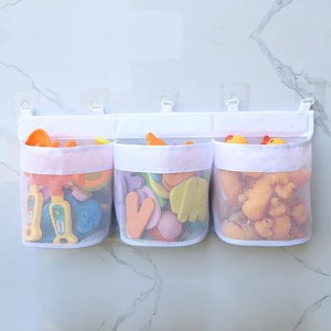 Sac de rangement pour salle de bain, sac mural multi-compartiments de grande capacité pour jouets, sac en maille imperméable, respirant et anti-moisissure - Product Image 1