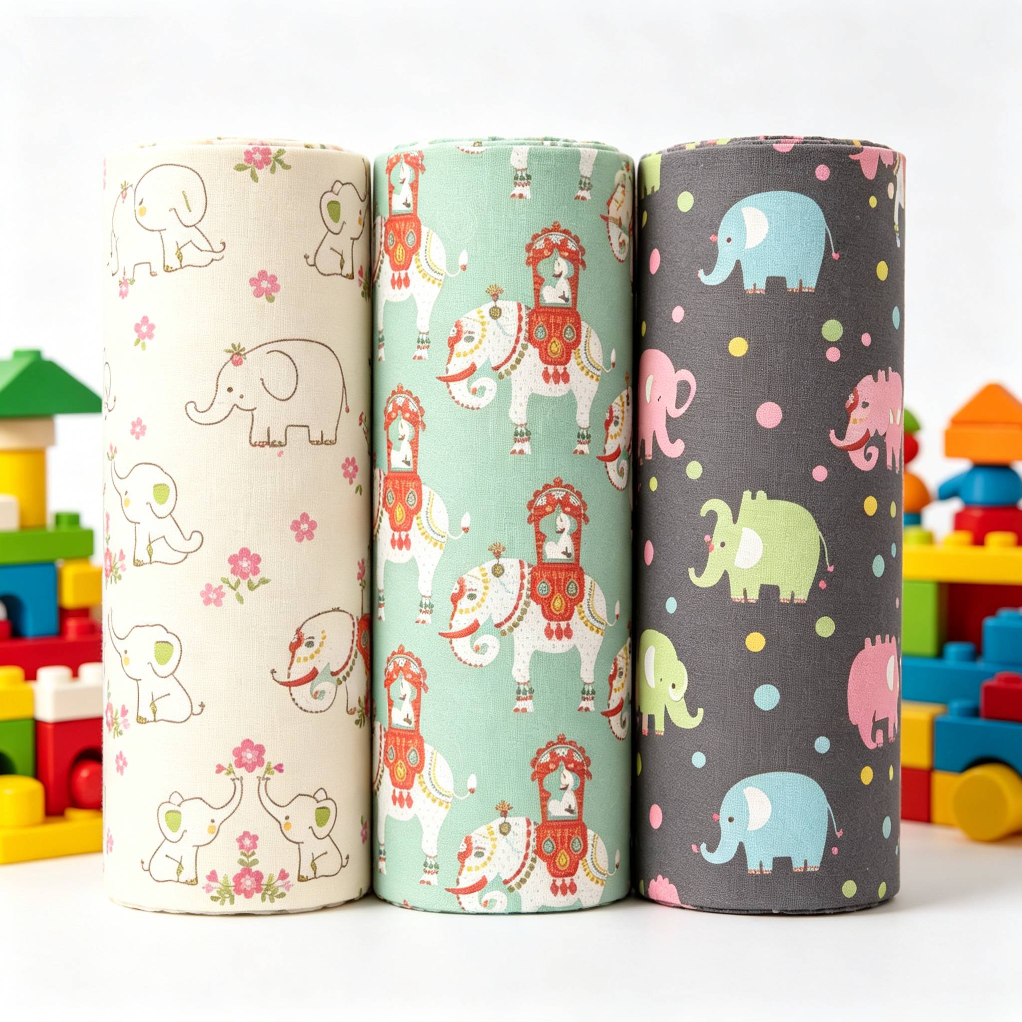 Custom Printed Bamboo Fiber Fabric for Clothing 95% Bamboo 5% Spandex Single Jersey Breathable Knitted Fabric for Boys Girls