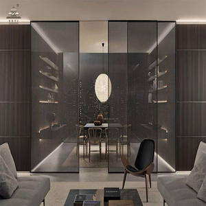 <span class=keywords><strong>Puerta</strong></span> Corredera Interior de Vidrio ZEYI, Perfil de <span class=keywords><strong>Puerta</strong></span> Corredera Minimalista de Aluminio, <span class=keywords><strong>Puerta</strong></span> Corredera de Vidrio de Alto Rendimiento - Product Image 2