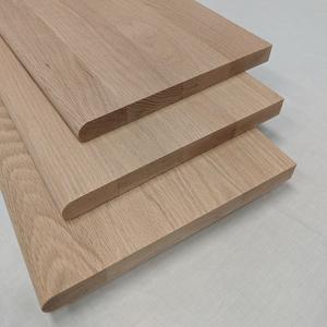 Dimensioni su misura solido legno di quercia rossa battistrada della scala con piccolo naso quadrato in legno di latifoglie tapi2 con ritorno - Product Image 3