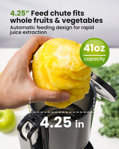 Extractor de Jugos GDOR de Alto Rendimiento y Ahorro de Espacio, Exprimidor Lento de Presión en Frío de 4.3 Pulgadas, Máquina para Hacer Smoothies - Product Image 2
