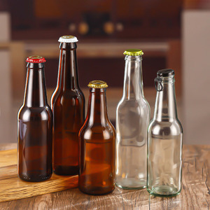 Botellas <span class=keywords><strong>de</strong></span> Vidrio para Cerveza Casera <span class=keywords><strong>de</strong></span> 330 ml, 500 ml y 1 L, Transparentes y Ámbar, con Tapa Corona, para Cerveza, Refrescos, Jugos, Agua, para Elaboración Casera - Product Image 6