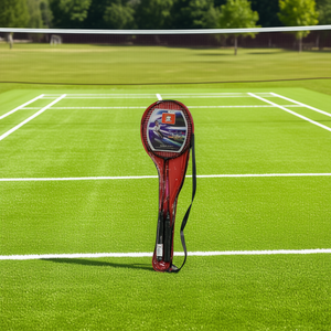 Badminton Racket 10602 Red With Strap For Training And Practice - Product Image 2