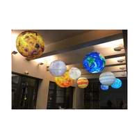 Planètes gonflables sur le thème de l'espace, système solaire, grandes boules de planètes gonflables à LED pour la décoration