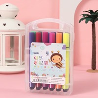 Secolorart Art aquarelle marqueur 12 18 24 36 48 couleurs Triangle pointe moyenne lavable Art dessin aquarelle marqueurs stylos