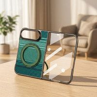 Étui de téléphone pliable pour iPhone 18 Duo avec support rotatif - Matériau PC texturé, protection magnétique