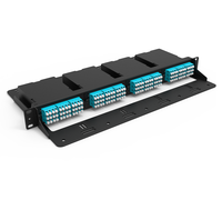 Boîtier de montage en rack 1U Easy Go haute densité pour panneau de brassage de fibres MPO 144 fibres, pouvant contenir jusqu'à 4 cassettes ou panneaux FHD