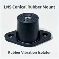 Support en caoutchouc conique industriel LIVA LNS avec base à bride, amortisseur de vibrations, garantie 1 an pour compresseur d'air, CVC, générateur