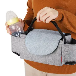 حقيبة أطفال قماشية حقيبة يد لحفظ حفاضات الرضع وحقيبة سلة متعددة الاستعمال حقيبة عربة لحمل ملابس الأطفال