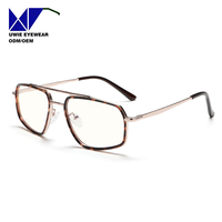 Lunettes optiques métalliques personnalisées OEM taille 55-18-149, anti-lumière bleue, pour adultes unisexes, service d'échantillons rapide