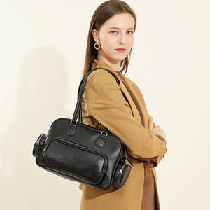 Bolso clásico <span class=keywords><strong>de</strong></span> diseñador <span class=keywords><strong>de</strong></span> lujo para mujer, bolso <span class=keywords><strong>de</strong></span> hombro <span class=keywords><strong>de</strong></span> cuero genuino curtido vegetal para mujer, bolsos <span class=keywords><strong>de</strong></span> hombro con múltiples bolsillos - Product Image 3