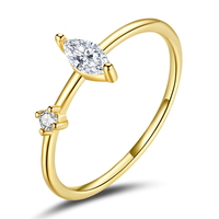 Bague orbitale simple en argent et zinc, bijoux géométriques scintillants, à la mode, s925, BSR209