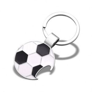 Décapsuleur porte-clés en forme de ballon de football, nouveau design, porte-clés de football, support de sac, cadeaux promotionnels, souvenirs, logo personnalisé - Product Image 2