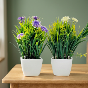 Fleurs artificielles PAP20 dans des pots de fleurs pour la maison, le bureau, la table, l'étagère et la décoration intérieure - Product Image 2