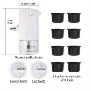 Máquina de Hielo Raspado Automática de Mesa con Cuchilla y Vaso de Hielo Incluidos - Product Image 5
