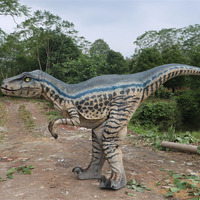 Özelleştirilmiş Gerçekçi Velociraptor Dinozor Kostümü Jurassic Sahne Gösterisi Gerçek Boyutta Robot Macera Parkı Müze Alışveriş Merkezi