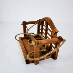 Offre Spéciale pas cher Chaise balançoire en bois d'extérieur Mangeoire à oiseaux pour décoration de jardin Grande réduction pour Super Sepetember expédition rapide - Product Image 1