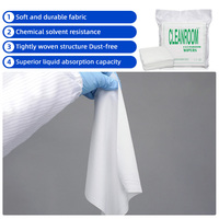 WIPESTAR 600 adet Temiz Oda Mendili 110gsm Yüksek Sıvı Emici 4 İnç %100 Polyester Tüy Bırakmayan Mendil Yarı İletken Levhalar için