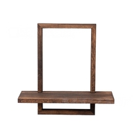 Lot de 2 étagères flottantes rustiques en bois massif, étagère murale de rangement, décoration murale, cuisine, chambre, anniversaire
