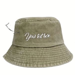 Sombrero de Pescador Bordado Personalizado Estilo Vintage, Gorra Retro Clásica de Algodón Lavado para Hombres y Mujeres, Uso Diario Informal para Pesca y Esquí - Product Image 6