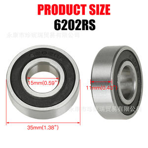 6202Rs Ball Bearings Steel Double Rubber Sealed For <b>Motorcycle</b> <b>Steering</b> Repair - Product Image 5