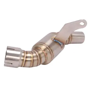 Pour CFMOTO CLX-700 CLX700 2020-2022 échappement de moto modifié Tube de tuyau à liaison intermédiaire en acier inoxydable remplacer les catalyseurs