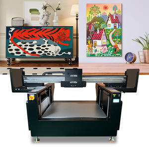 เครื่องพิมพ์ยูวีแบบแท่นราบอัตโนมัติความเร็วสูง A1 รุ่น 9060 1210 CE4M พร้อมเคลือบเงา ใหม่ สำหรับพิมพ์ลายนูน  พวงกุญแจ โลหะ และพลาสติก - Product Image 5