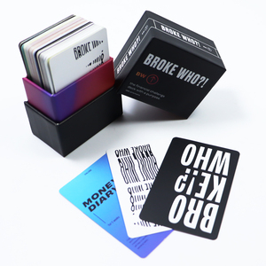 Fabrication de cartes de jeu de défi financier personnalisées en couleur, jeu de cartes de questions positives imprimées, jeu de cartes en papier - Product Image 2