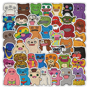 2026 Nuevo Paquete de 50 Pegatinas de Vinilo de Monstruos Divertidos y Feos Fuggler, Impermeables, para Decoración Festiva con Troquelado - Product Image 1