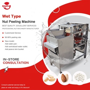 Équipement automatique bon marché éplucheur d'arachide soja haricots d'amande humides machine à éplucher les arachides pour enlever la peau rouge - Product Image 1