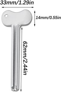 Exprimidor de Tubos de Pasta de Dientes Metálico, Portátil, Ecológico y Moderno, con Forma de Llave, Dispensador de Tinte para el Cabello, Cosméticos, Pintura al Óleo, para Baño - Product Image 2