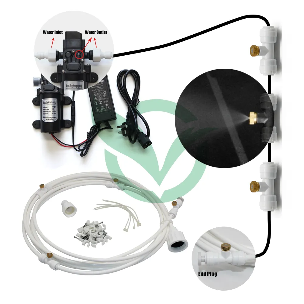 Sanitizing Messing Nozzle Mist Cooling System Kit Verstuiver Spray Voor Desinfectie Kamer