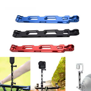 Support de caméra sport en alliage d'aluminium léger à conception creuse et faible résistance au vent, bras d'extension invisible pour casque GoPro - Product Image 1