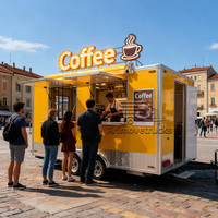 Food Truck Mobile pour Vente Ambulante : Café, Bubble Tea, Snacks Sucrés, Jus, Boissons, Cocktails, Petit Food Truck pour Fleuriste
