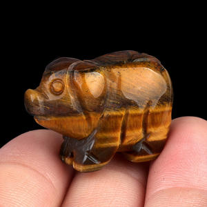 Bricolage mignon Mini <span class=keywords><strong>Peggy</strong></span> fait à <span class=keywords><strong>la</strong></span> main mignon Mini <span class=keywords><strong>cochon</strong></span> décor pierre naturelle cristal artisanat ornements - Product Image 6