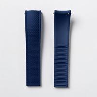 Bracelet de montre en caoutchouc fluoroélastomère FKM premium Win-Win, à dégagement rapide, extrémités courbées, adaptable, 18-24 mm