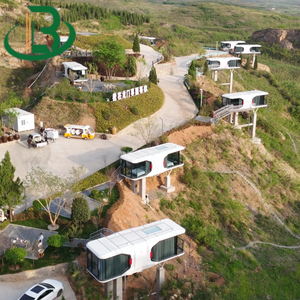 Maison conteneur fabriquée, angle de vue panoramique, maison capsule, bureau portable, hôtels, bars sur le toit, <span class=keywords><strong>villa</strong></span> - Product Image 3